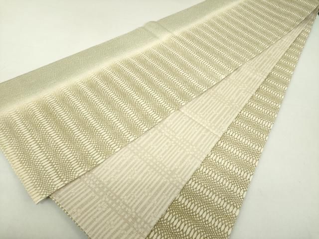 平和屋着物●両面全通柄袋帯　紬地　市松文　正絹　逸品　CAAX1400hy 平和屋着物○両面全通柄袋帯 紬地 市松文 正絹 逸品 CAAX1400hy