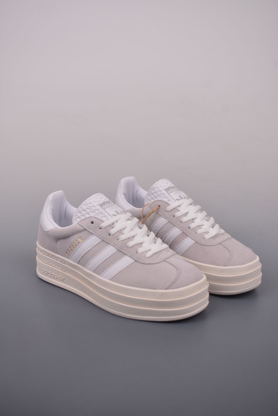 adidas Originals GAZELLEBOLD W アディダス オリジナルス スニーカー ガゼルボールド W レディース 厚底 グレー HQ6893