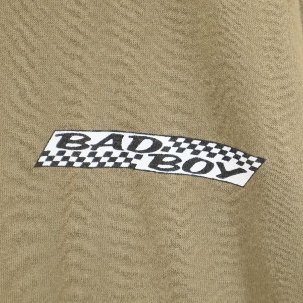 バッドボーイ 90s USA製 バックプリント 半袖 Tシャツ XL ブラウン BADBOY オールド ストリート メンズ  210707