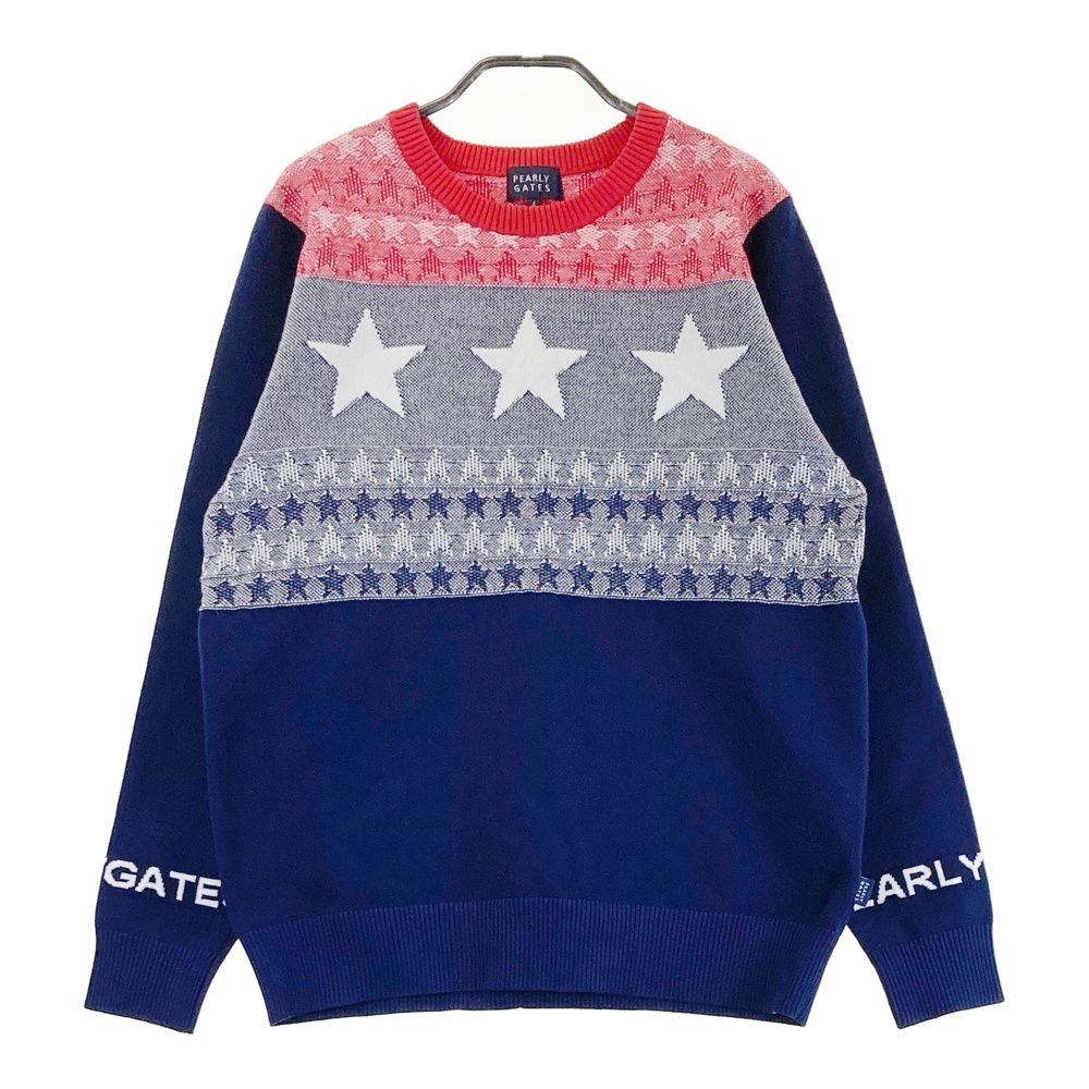 サイズ：4 PEARLY GATES パーリーゲイツ ウール混 ニット