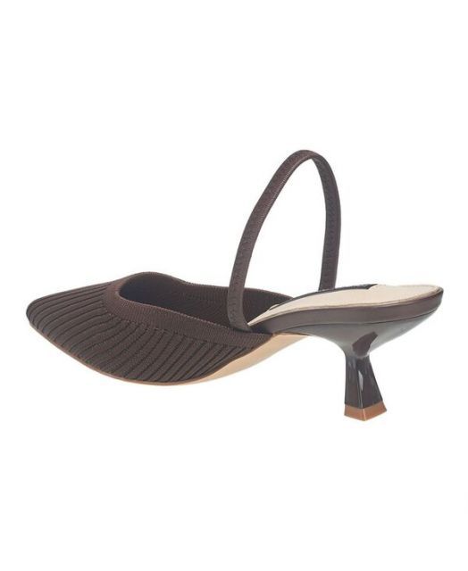 送料無料 フレンチコネクション レディース サンダル シューズ Ladies Coco Slingback Kitten Heel Brown KIN-KAAI_COM