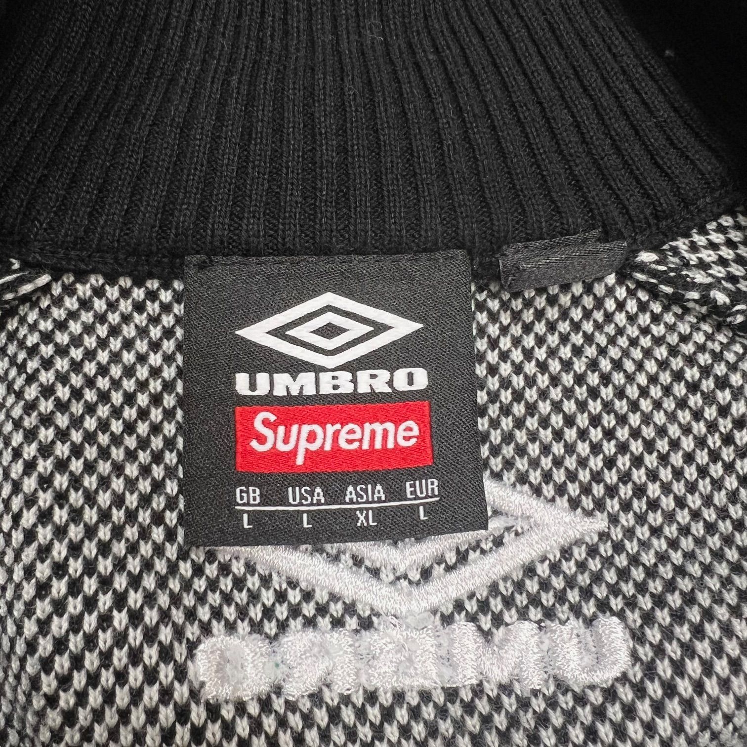 国内正規 未使用品 Supreme × UMBRO 25SS Zip Up Sweater ジップ