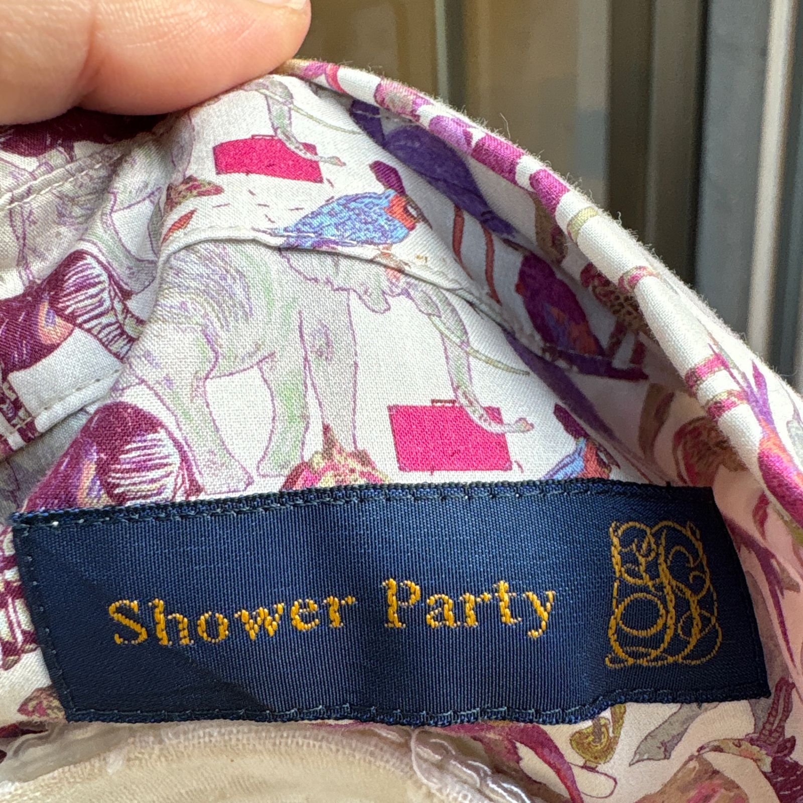 みっこさん専用　Shower Party LIBERTY リバティ　鳥ブラウス新 みっこさん専用 Shower Party LIBERTY リバティ 鳥ブラウス新