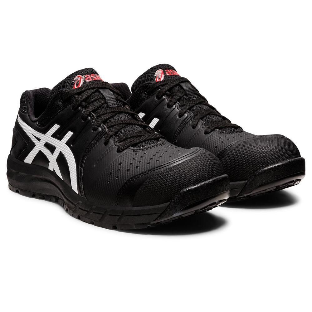 ブラックxホワイト 25cm asics 安全靴 cp113 安全靴 アシックス asics