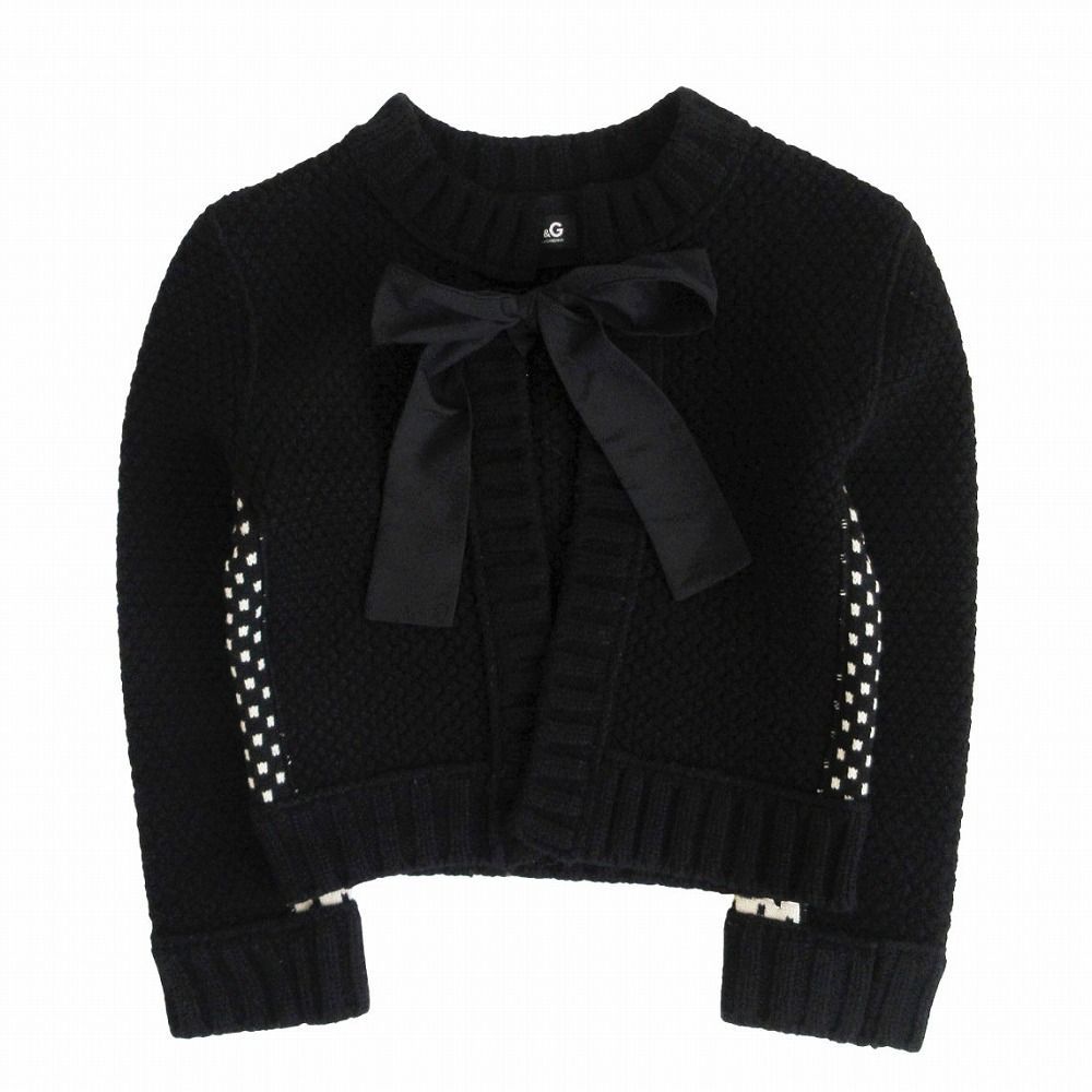 D＆G ドルチェ&ガッバーナ Dolce&Gabbana ウール ニット ノーカラー 