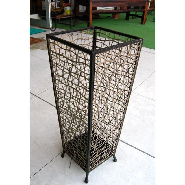 信楽焼き灰釉壷型陶器傘立て植木鉢 傘立て 信楽焼