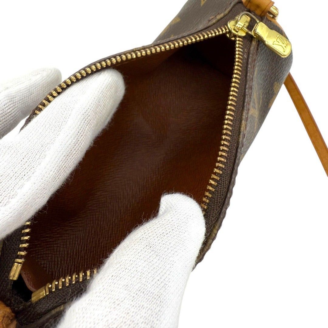 LOUIS VUITTON ルイヴィトン パピヨン ポーチ モノグラム ブラウン