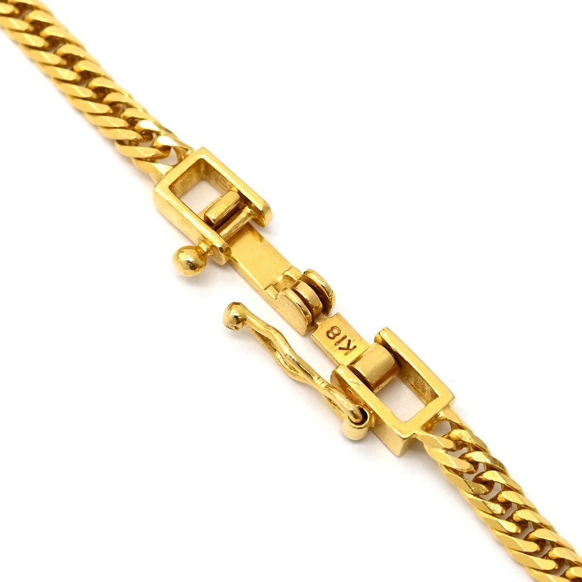 K18YG 6面ダブル 喜平ネックレス 50cm 10.0g A 