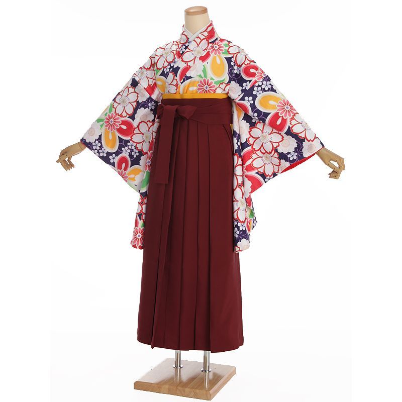 袴セット 大学卒業式 大学生 専門 卒業式 袴 女子 3点セット ブルー系 レッド系 Z055