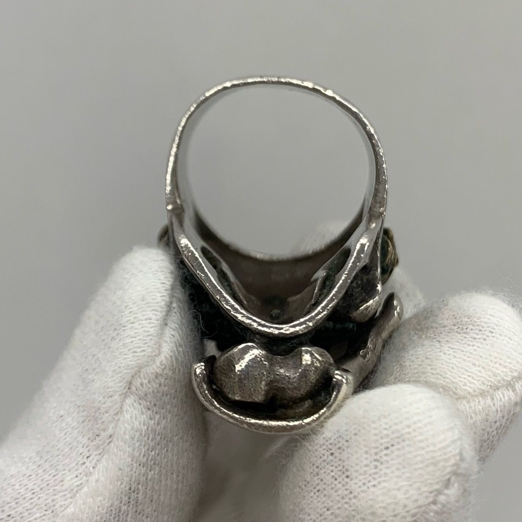 SKULL BLOOD SILVER925 RING 20号 スターリング シルバー 真鍮 ブラス メキシカン スカル ハンド リング 指輪 ドクロ  髑髏 骸骨 【X0313-001】□281 - メルカリ