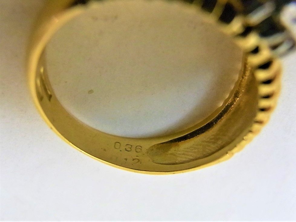 K18Pt900 18金プラチナ コンビ リング ルビー 0.36ct ダイヤ 0.12ct 
