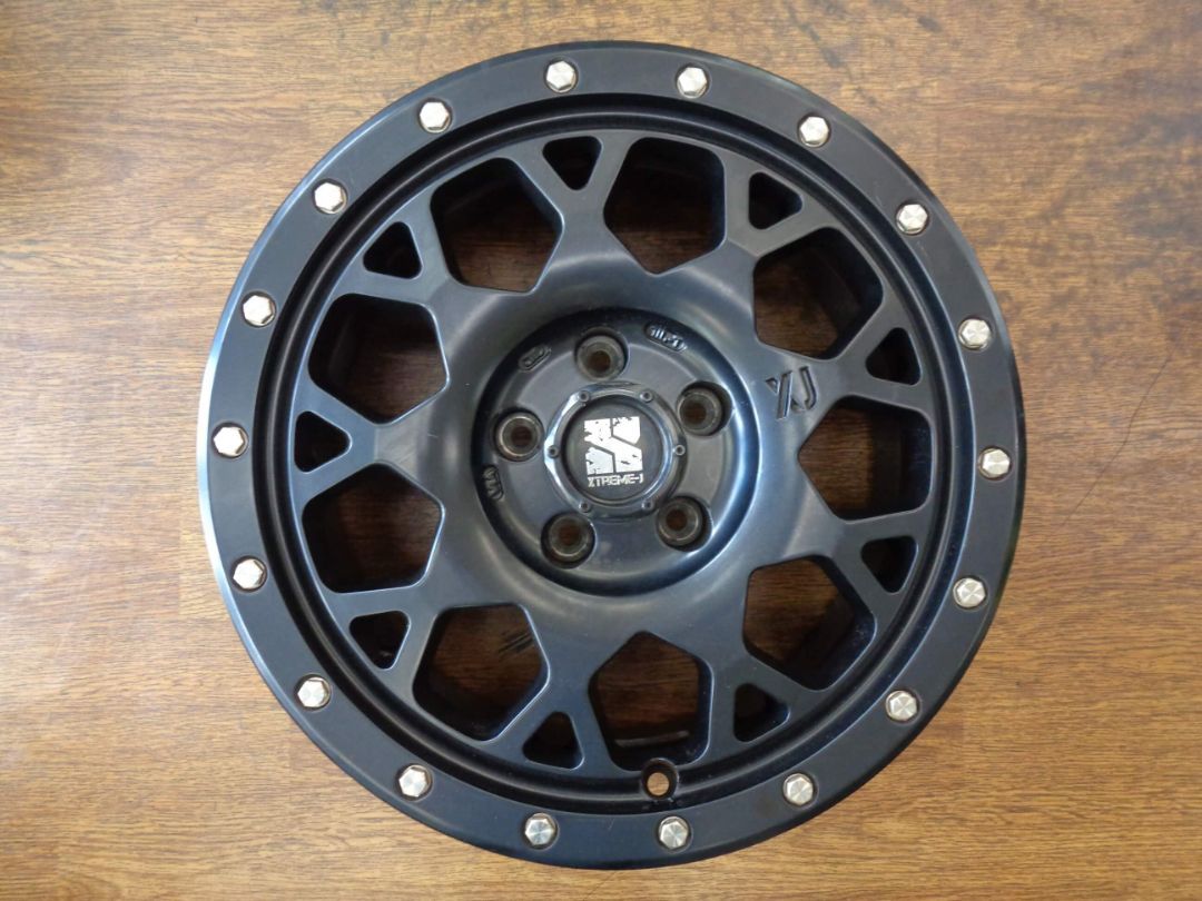 6.5J-16インチ 5H110 +35 MLJ エクストリームJ XJ04 中古 アルミ ホイール 4本 レネゲードなどに
