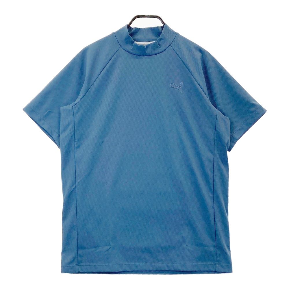 サイズ：XL PUMA GOLF プーマゴルフ 2025年モデル 635737 ハイネック 半袖Tシャツ  ブルー系 [240101525313] ゴルフウェア メンズ ストスト