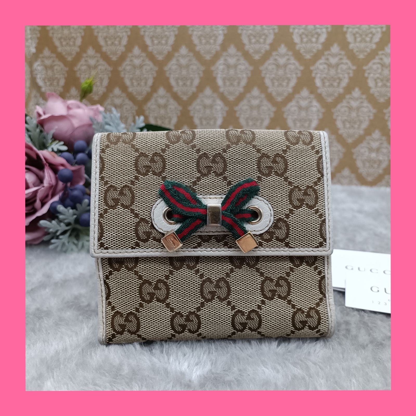 GUCCI グッチ GG柄 プリンシー リボン シマ 財布 ウォレット GUCCI