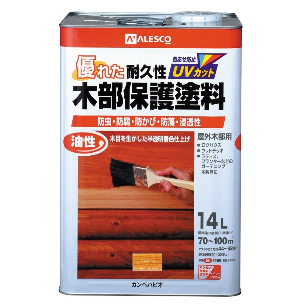 5営業日で発送 カンペハピオ Kanpe Hapio KH 油性木部保護塗料 ｽﾌﾟﾙｰｽ 14L 00237643551140