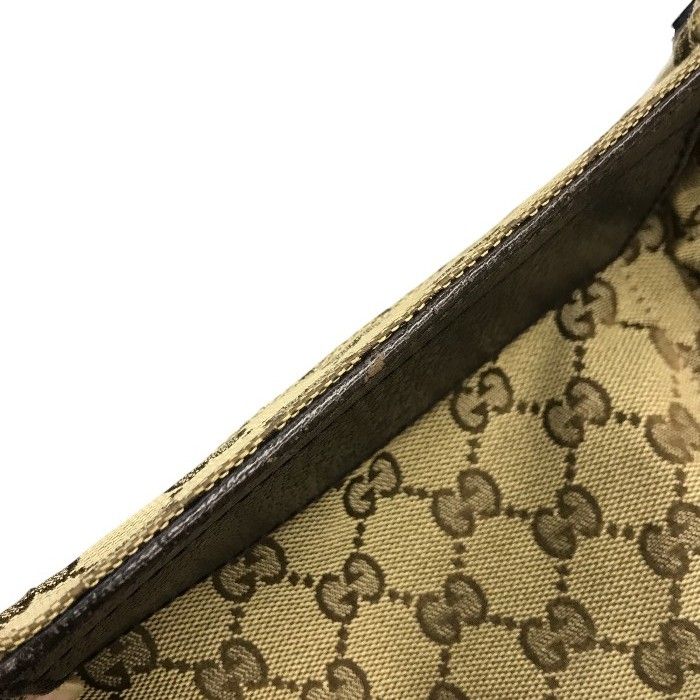 GUCCIグッチ ボディバッグGGキャンバスレザーブラウン28566 mh559 GUCCI グッチ シェリー GGキャンバス ボディバッグ ウエスト