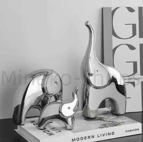 ゾウ 金属 北欧 オブジェ 置物 インテリア 工芸品 美術品 A3111 【公式