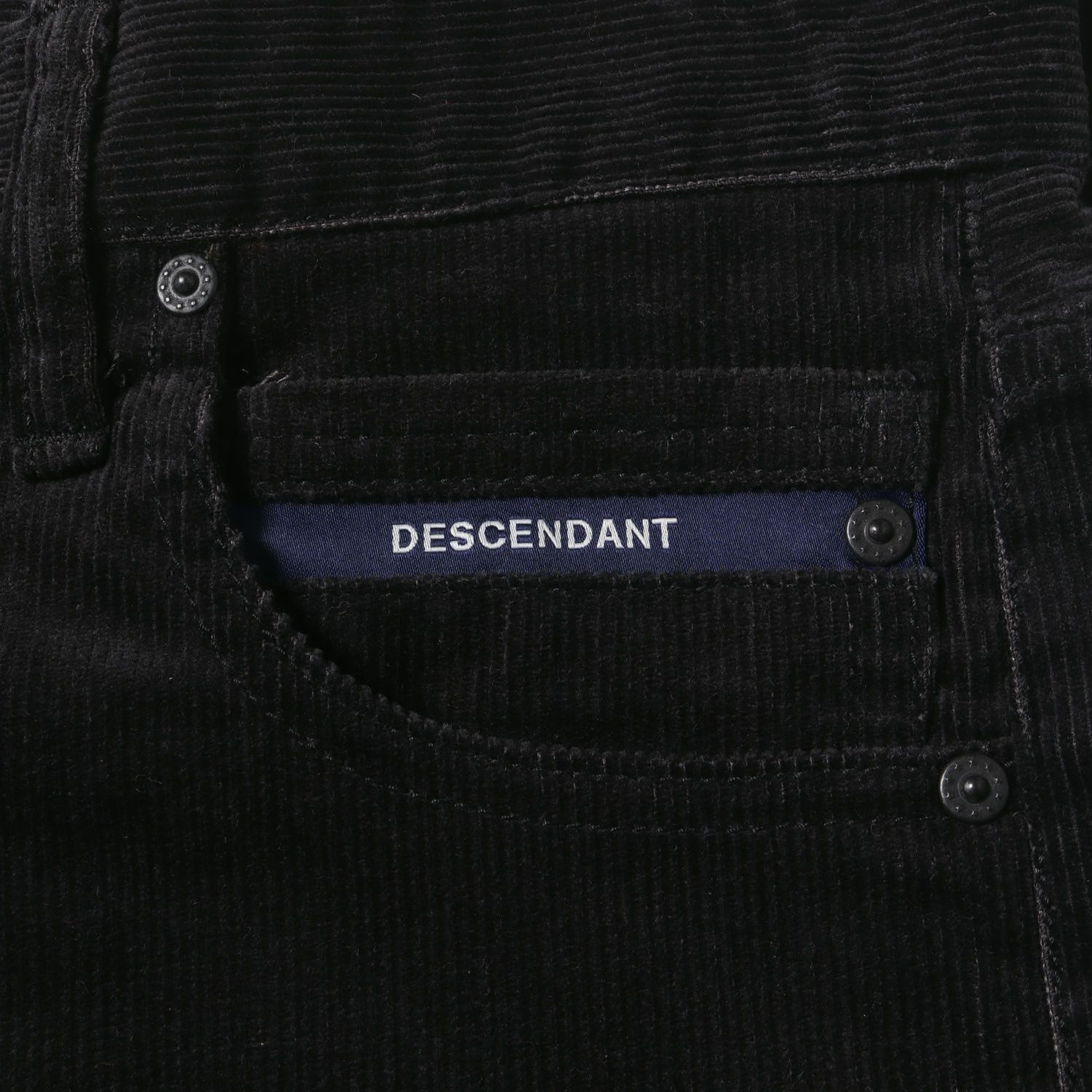 パンツ DESCENDANT 1993 CORDUROY TROUSERS DESCENDANT 1993 CORDUROY TROUSERS 黒L新品