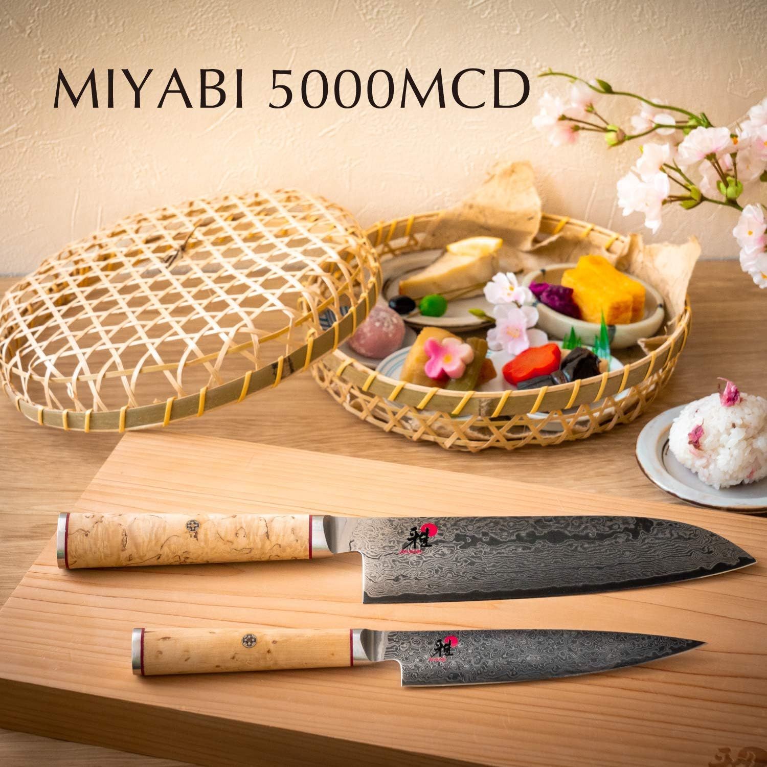 ツヴィリング ミヤビ バーチウッド 5000MCD 三徳包丁 18cm 未使用 ツヴィリング J.A. ヘンケルス MIYABI 5000FC-D 三徳包丁 180mm 34684