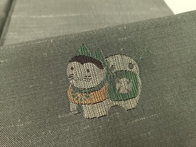 平和屋着物○京の名門・菱屋六右ェ門 紬 玩具文 正絹 逸品 AAAW4001np