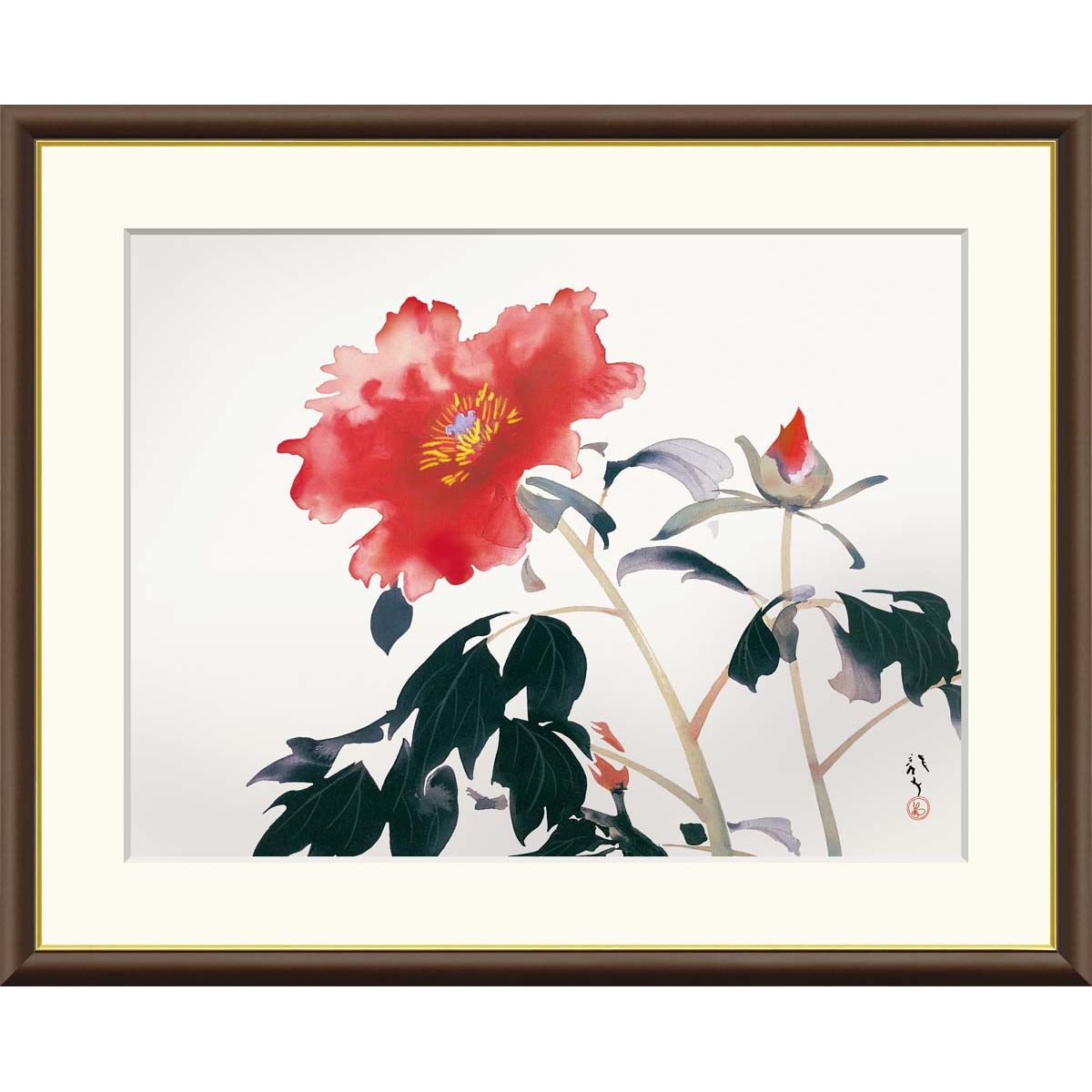 柏本龍太「花鳥風月」リトグラフ 300部限定 直筆サイン 人気作