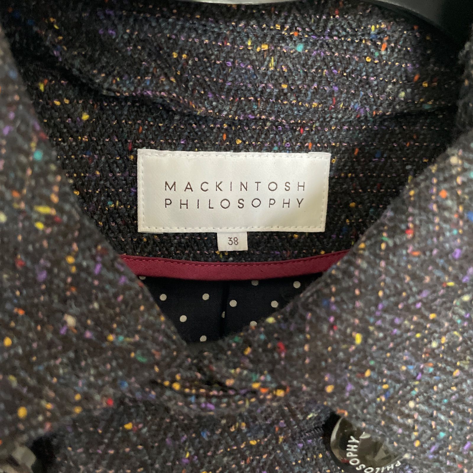 Z1489 MACKINTOSH PHILOSOPHY マッキントッシュ ツイードコート