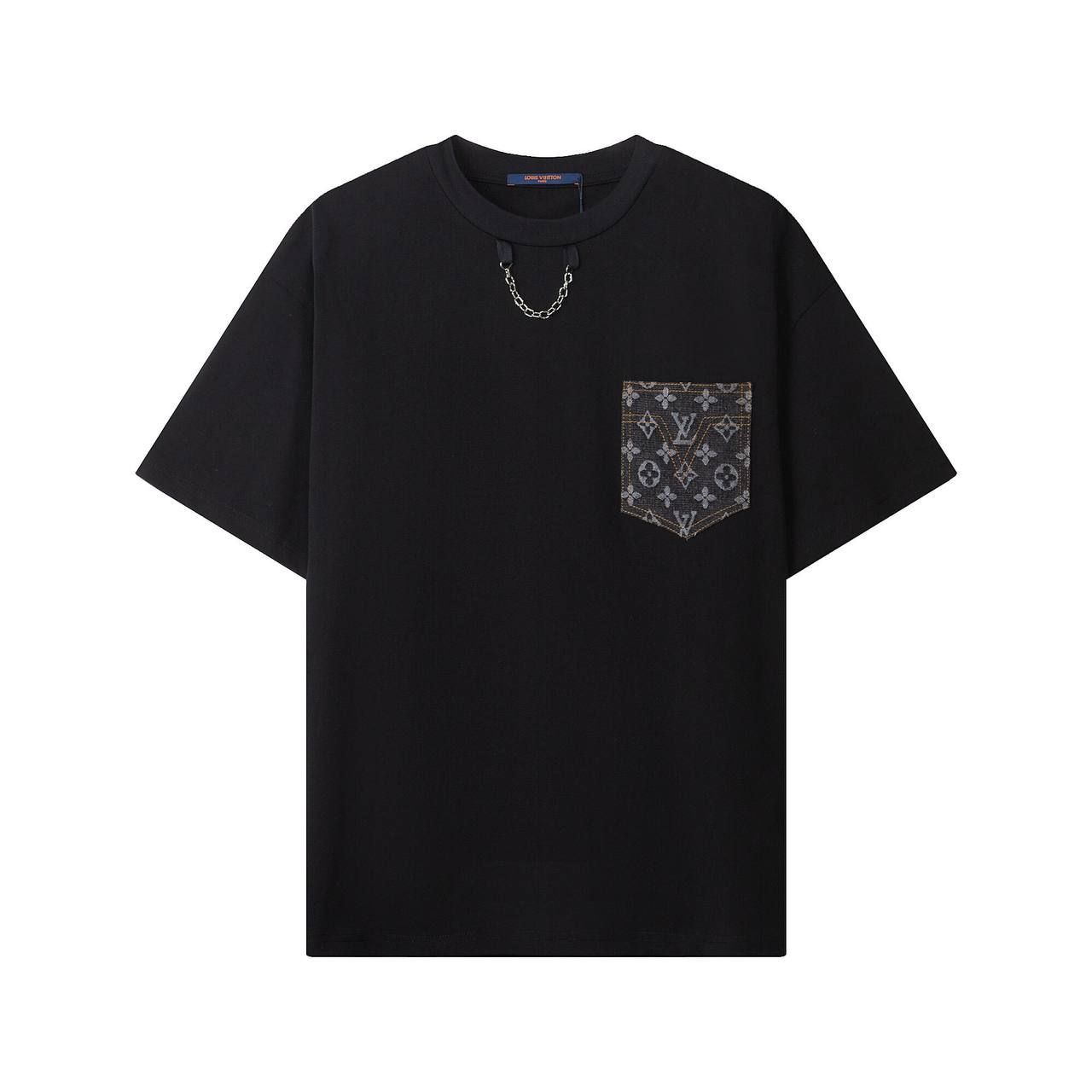 LOUIS VUITTON ルイヴィトン 定番チェーンデニムポケット半袖 Tシャツ 男女同型 - メルカリ