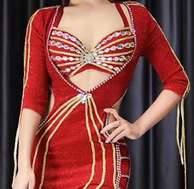 ベリーダンス サイーディ オリエンタル衣装 セットアップ オーダーメイド ベリーダンス サイーディ オリエンタル衣装 セットアップ 3色