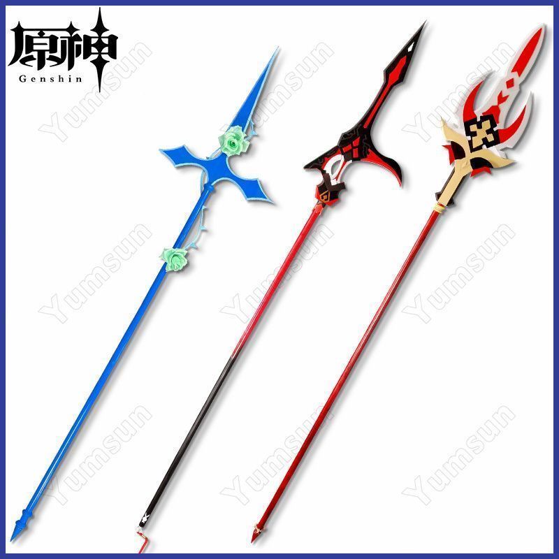 原神 ロサリア コスプレ道具 黒岩の突槍 死闘の槍 げんしん モチーフ武器 cospaly 装備品 道具 コスプレ用 学園祭 撮影 誕生日プレゼント