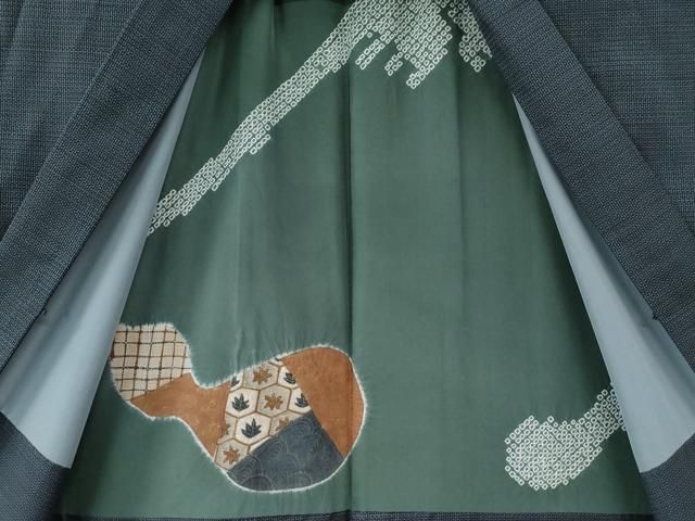 平和屋着物○男性 大島紬 アンサンブル 亀甲絣 正絹 逸品 AAAY0186zg