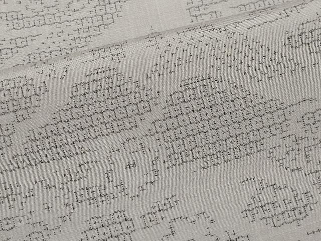 平和屋本店■極上　結城紬　おく玉　80亀甲　籬流水草花文　証紙付き　さが美扱い　潤色地　逸品　CYAA2347s5 平和屋本店□極上 結城紬 おく玉 80亀甲 籬流水草花文 証紙付き さが美