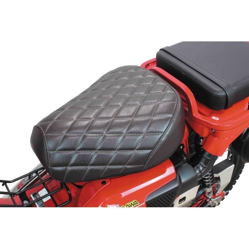 CT125 ハンターカブ　ブラウン ダイヤモンドキルティングシート ホンダ ハンターカブ CT125用 交換用シート [ダイヤモンド
