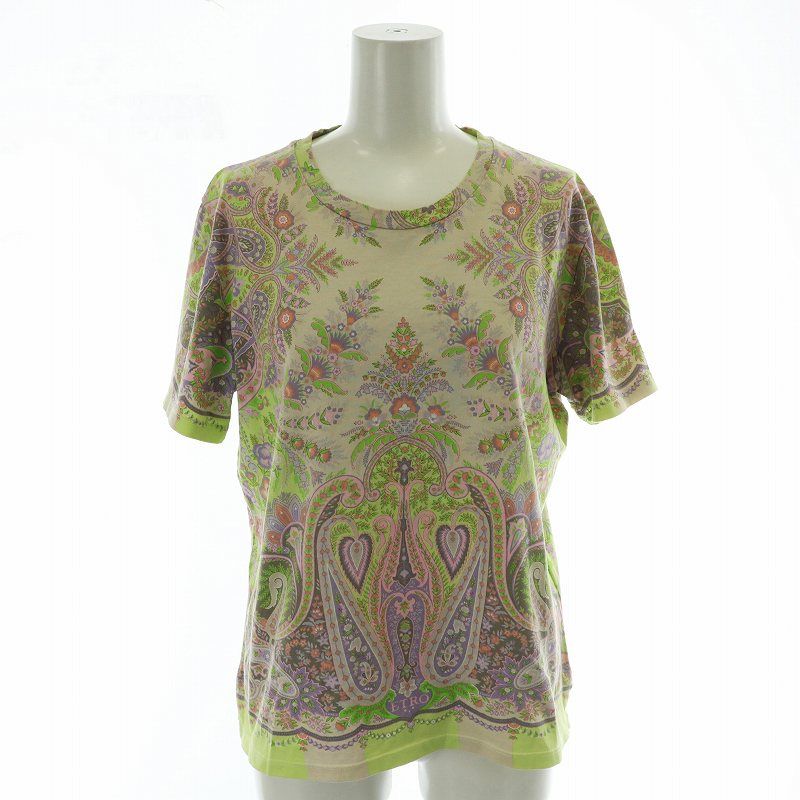 エトロ ETRO Tシャツ カットソー 半袖 ペイズリー 総柄 46 マルチ |MW GY18