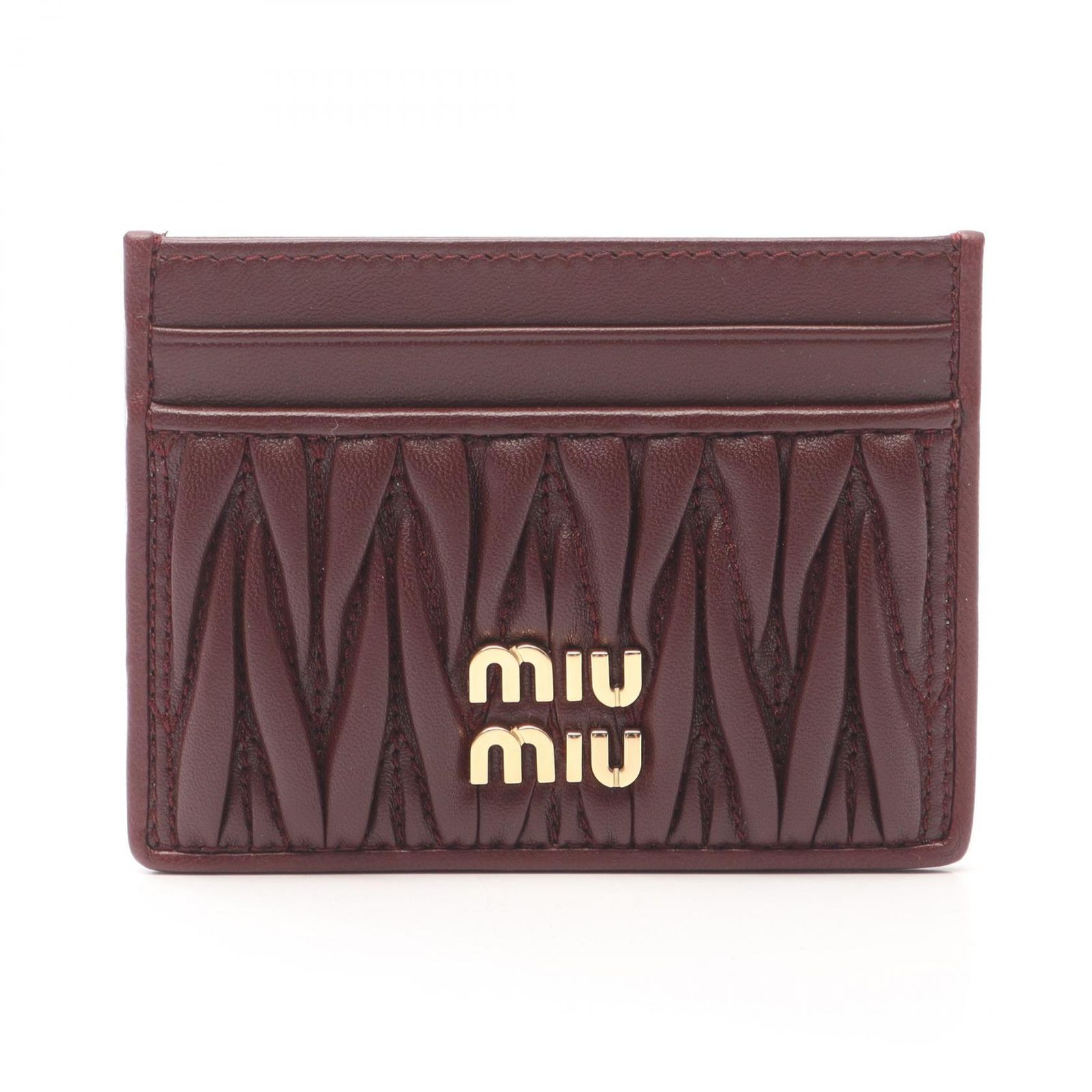 Miu Miu ミュウ ミュウ MATELASSE MIU マテラッセ カードケース