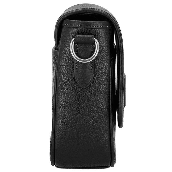 見分けやすい コーチ COACH ショルダーバッグ ルーカス クロスボディ CO915 SVO1U チャコール シグネチャージャカード ブラック ぺブルレザー