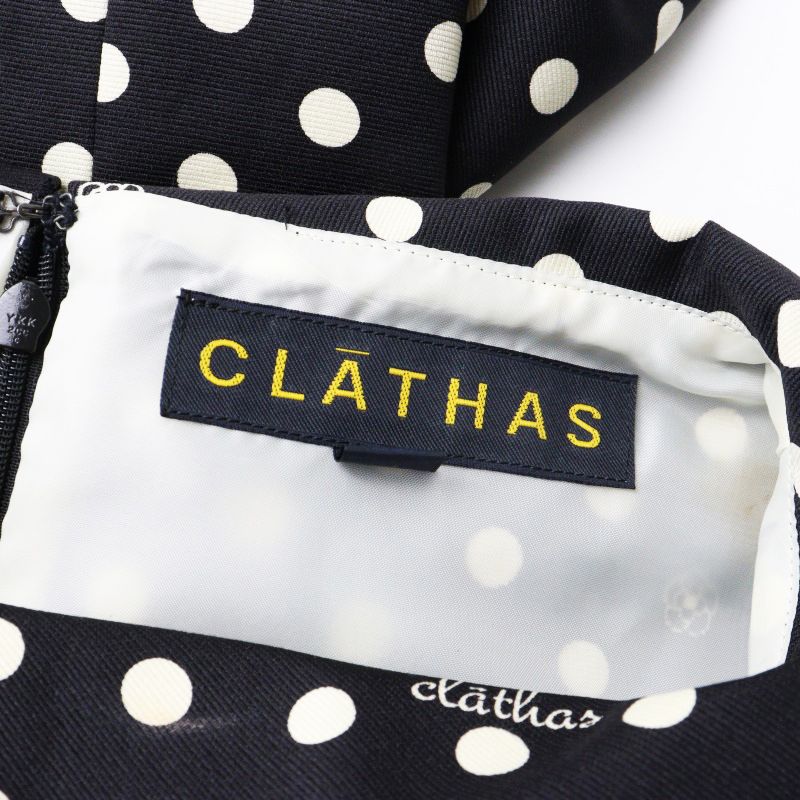 クレイサス CLATHAS ドットフラワープリント ロールカラー