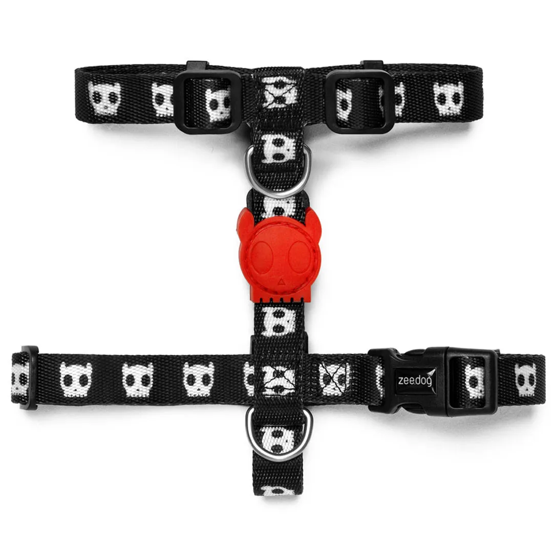 犬用品 ジードッグzee.dog H-HARNESS/Hハーネス SKULL(スカル) サイズL