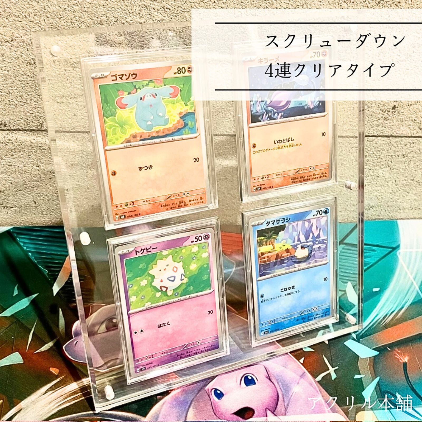 UVカット】6連 ディスプレイケース スクリューダウン マグネット