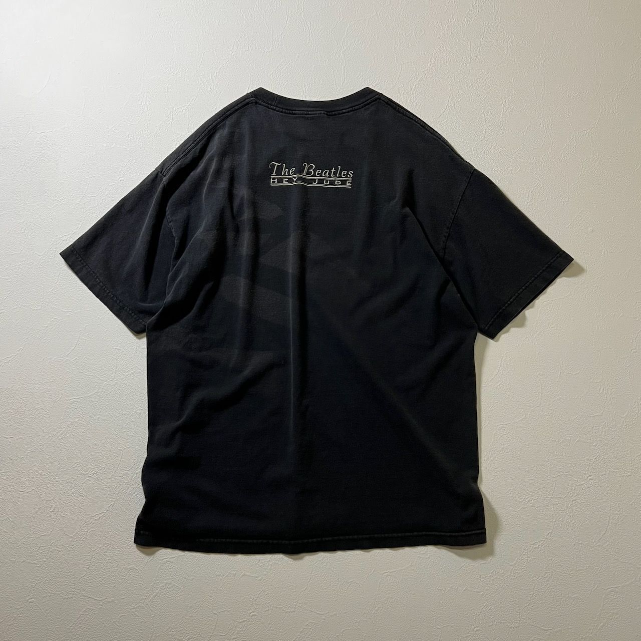 90s The Beatles 雰囲気系 フェード バンド Tシャツ ブラック