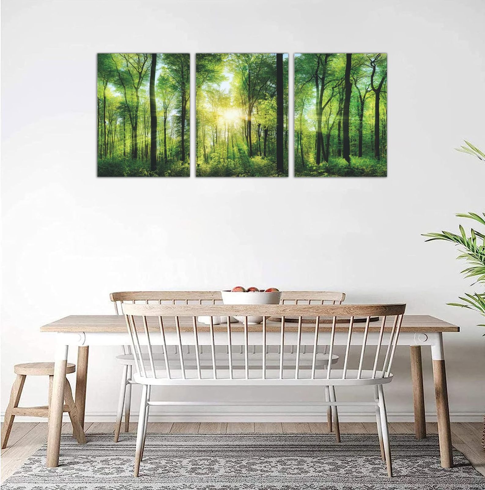 アートパネル 40×60cm×3pcs 森のポスター17 緑 森林 自然 風景 絵画