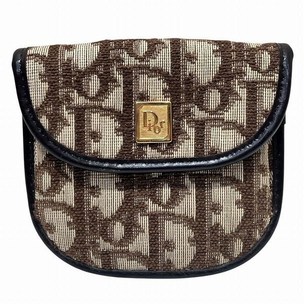 【美品】クリスチャンディオール コインケース トロッター ビンテージ 小銭入れ Christian Dior クリスチャンディオール トロッター コイン