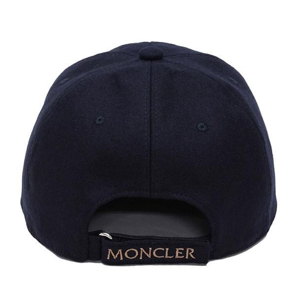 モンクレール MONCLER Mイニシャル ウール ベースボールキャップ