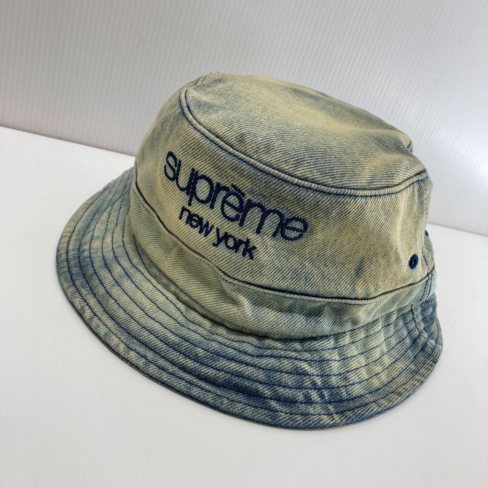 帽子 Supreme Chino Twill Crusher Indigo M/L Supreme Chino Twill Crusher 'Dirty Indigo'