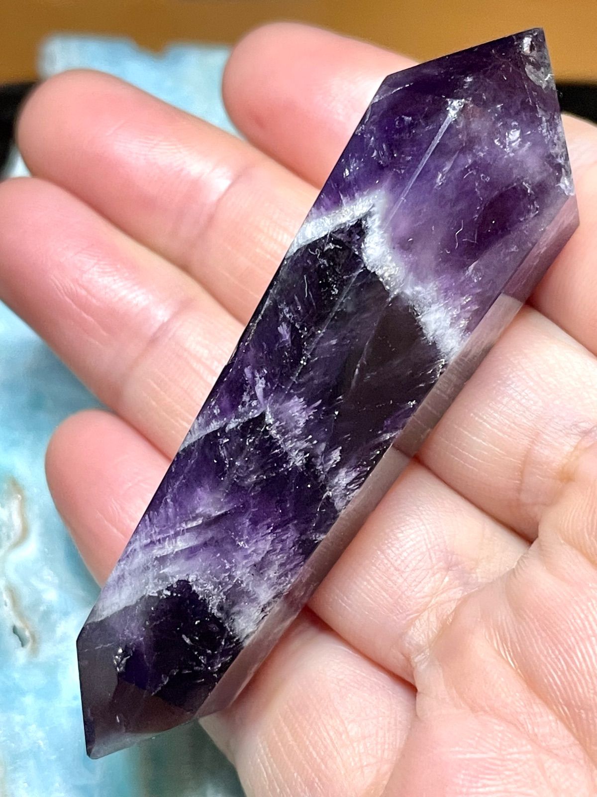 ドリームアメジスト シェブロン ワンド ポイント ペンデュラム