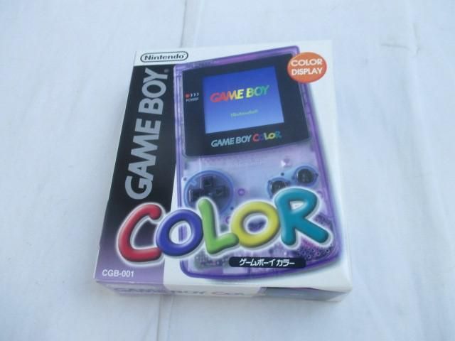 中古品 ゲーム ゲームボーイ 本体 動作品 COLOR クリア パープル 紫