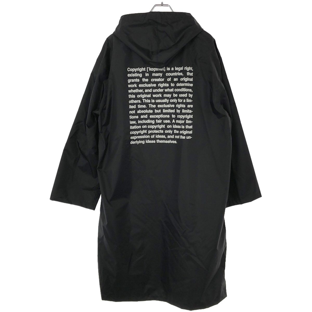 VETEMENTS ヴェトモン 19AW Back Print Raincoat バックプリントレインコート UAH20JA807 ブラック F -  メルカリ