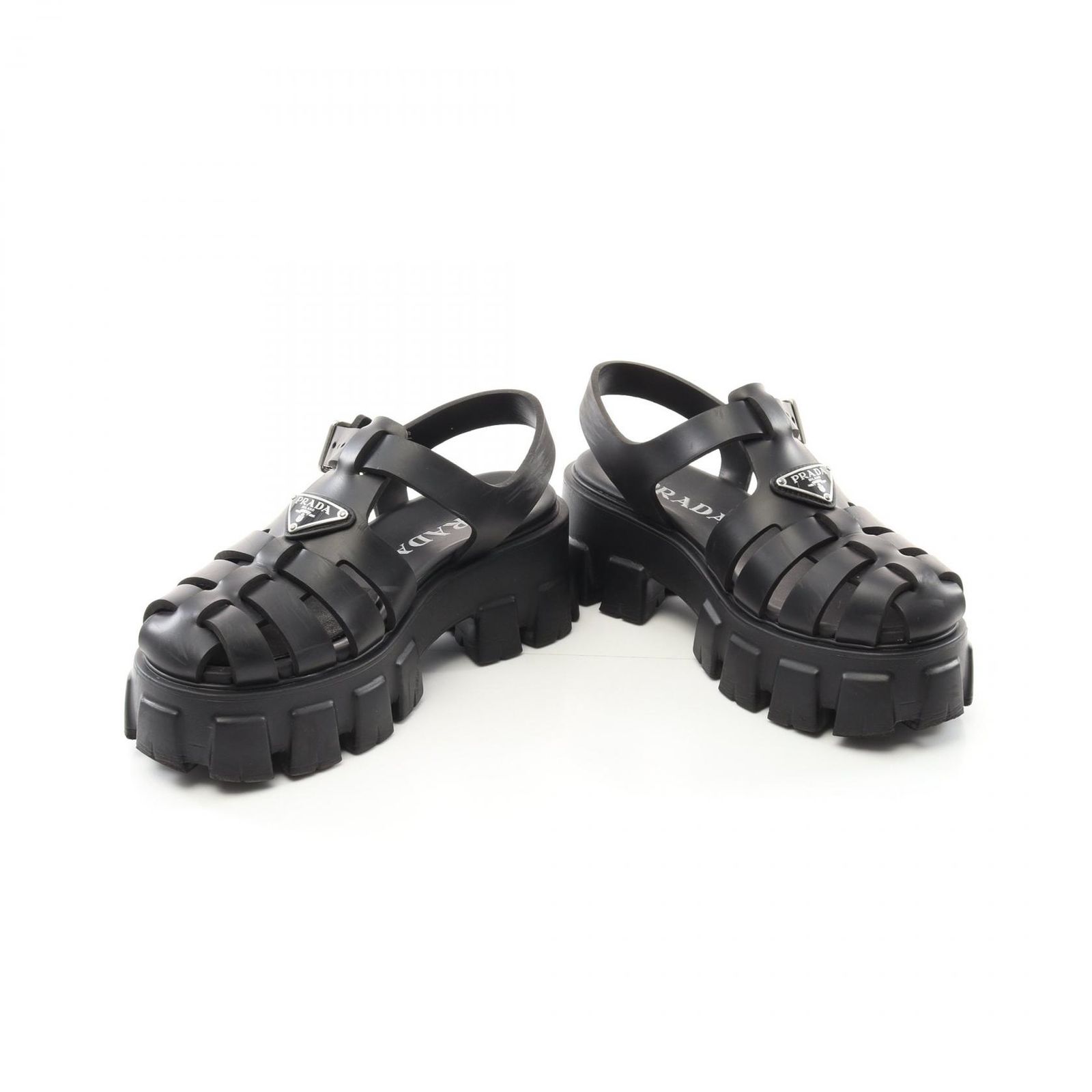 プラダ PRADA サンダル モノリス 2X3083 ブラック ラバー プラダ PRADA サンダル モノリス 2X3083 ブラック ラバー