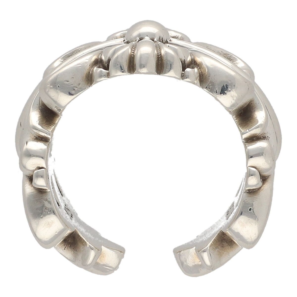 中古】 CHROME HEARTS クロムハーツ ダブルフローラルクロスリング
