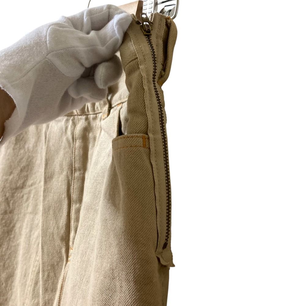 AD2011 tricot COMME des GARCONS トリコ コムデギャルソン 再構築 ツイルスカート TH-S012 Ｍサイズ ライトブラウン レディース 古着 GULLKHAN_COM