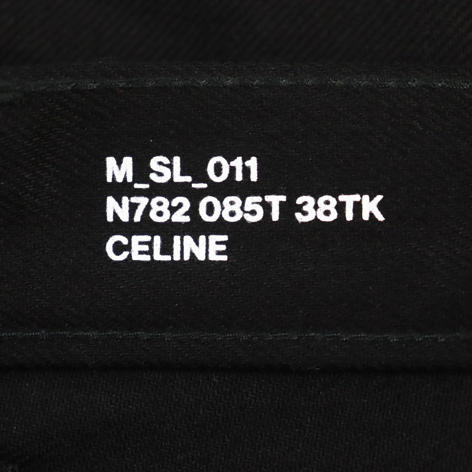 【ドンドン見直し】美品●CELINE セリーヌ N782 085T 38TK Hedi Slimane エディ期 ボタンフライデニムパンツ ブラック 29 日本製 正規品 メンズ